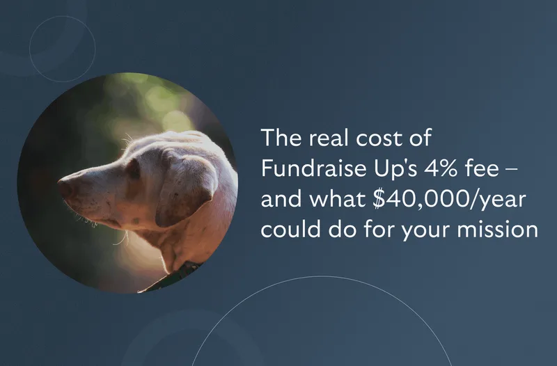 The real cost of Fundraise Up's 4% fee — and what $40,000/year could do for your mission