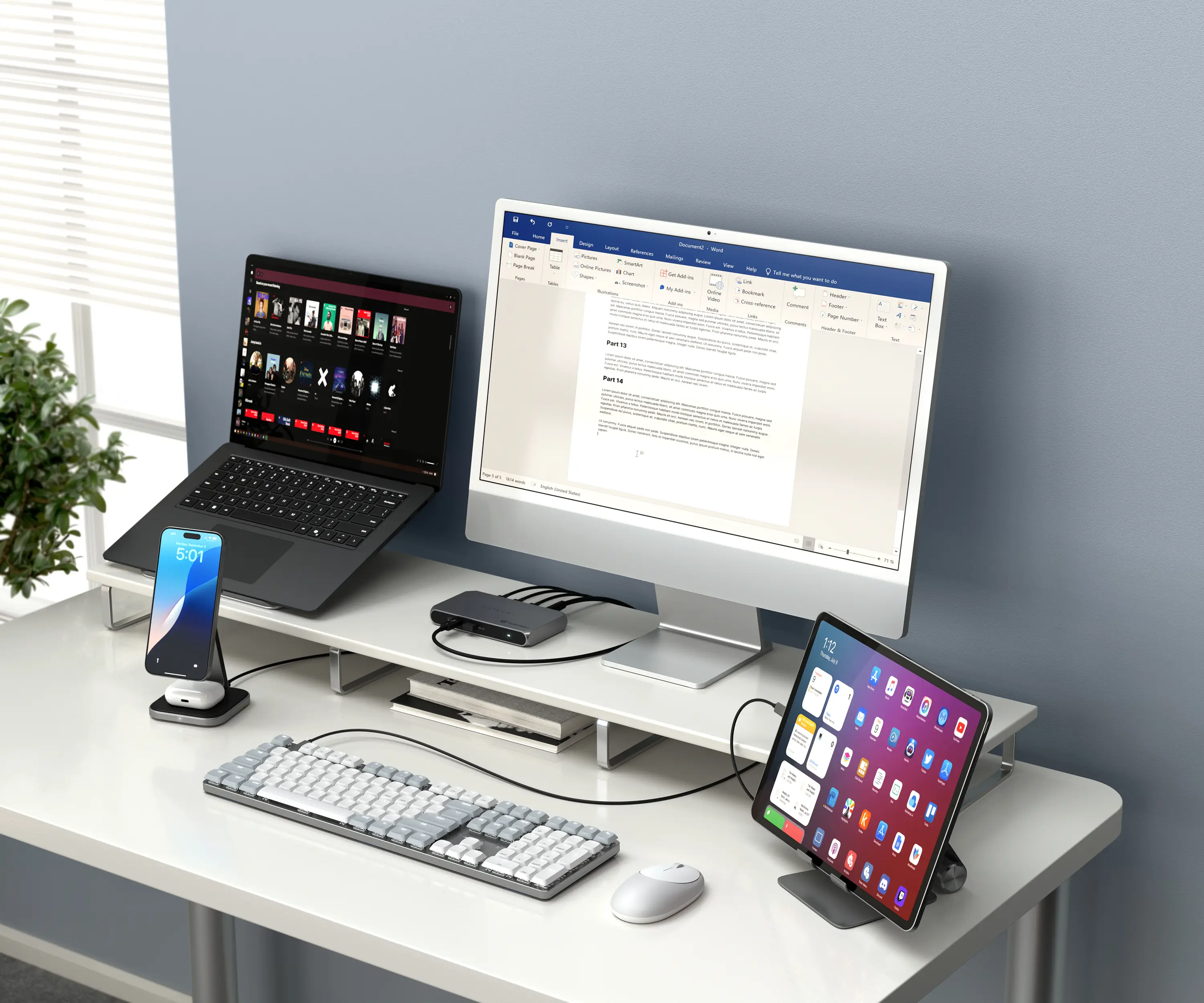 SM3 Slim Mechanical Backlit Bluetooth Keyboard light