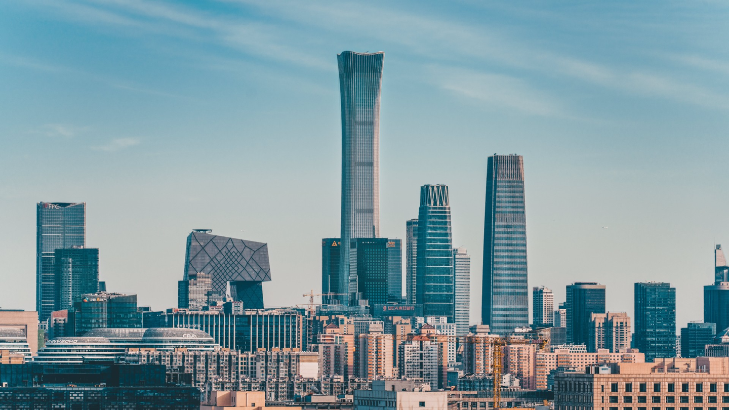 The Beijing skyline on a sunny day