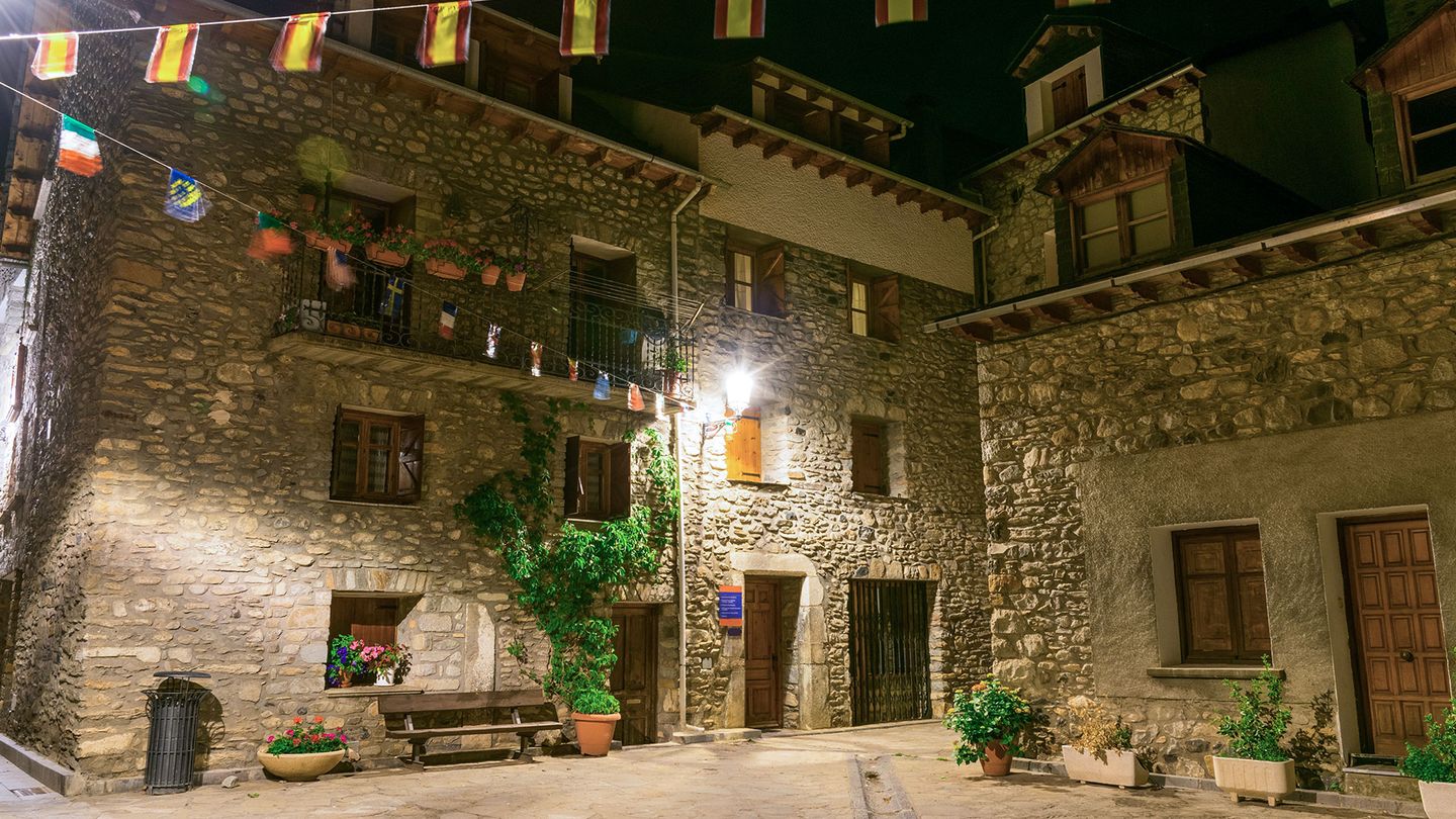 Historical building in Benasque, Aragón Spain