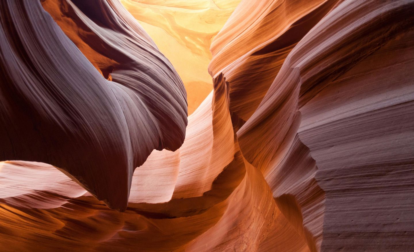 Antelope Canyon, Arizona. A rock formation carved by the elements