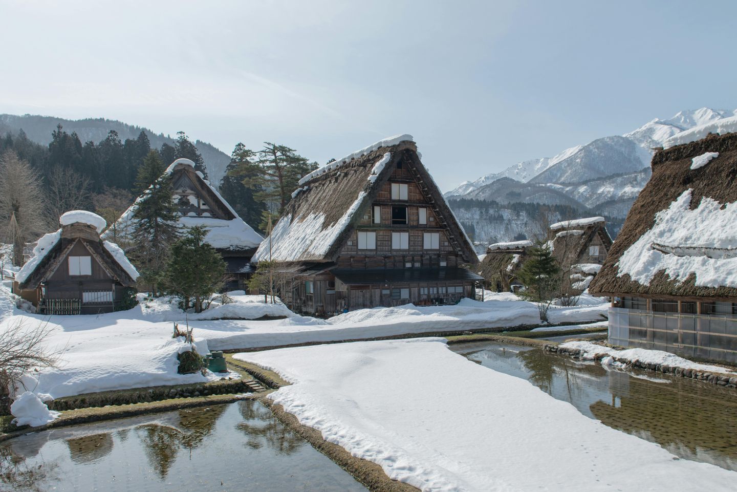 Traditional Ainu architecture in a Hokkaido community