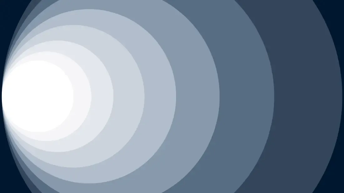 Fair chance month graphic with a gradient of circles