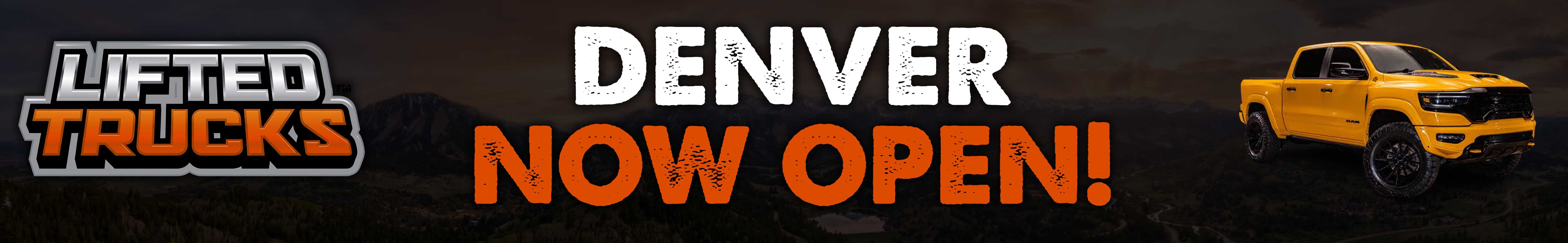Denver Now Open Banner Denver Now Open Banner