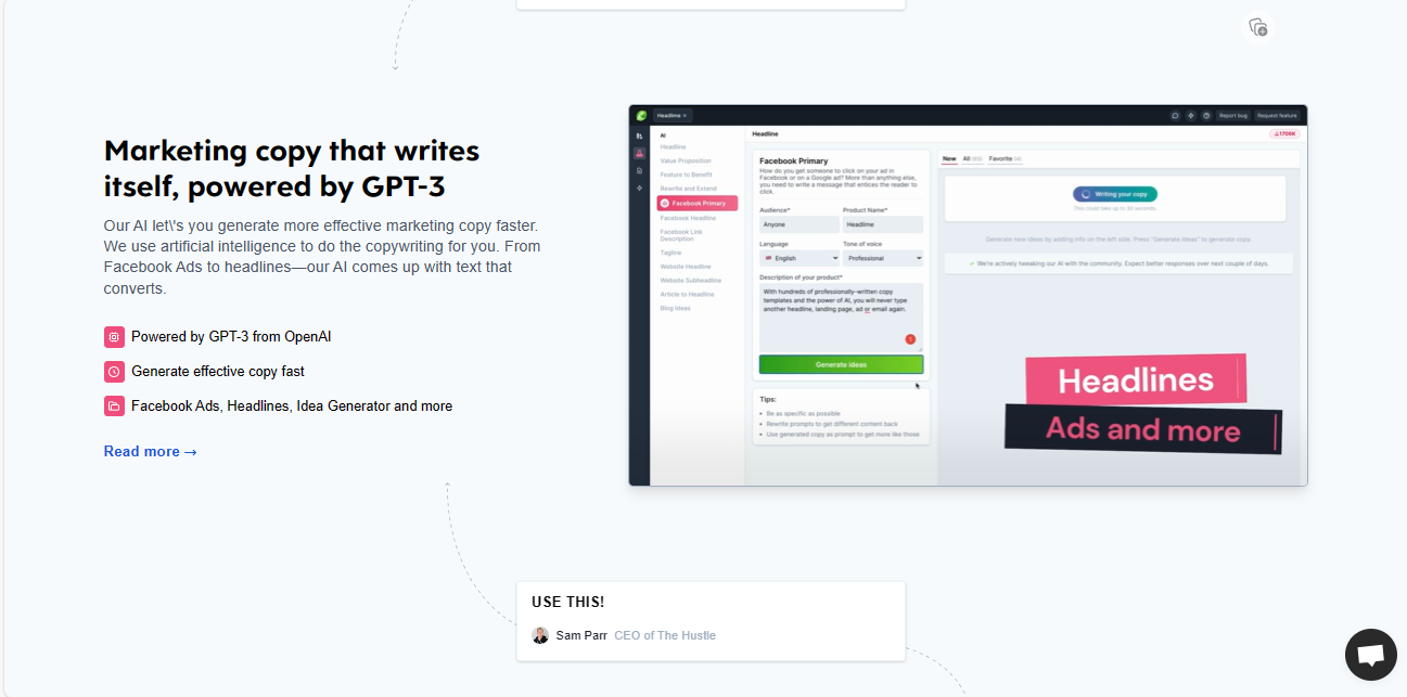 Headlime AI Copywriting Solution | Top AI Tools