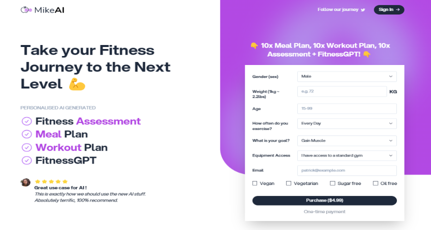 AI fitness systems