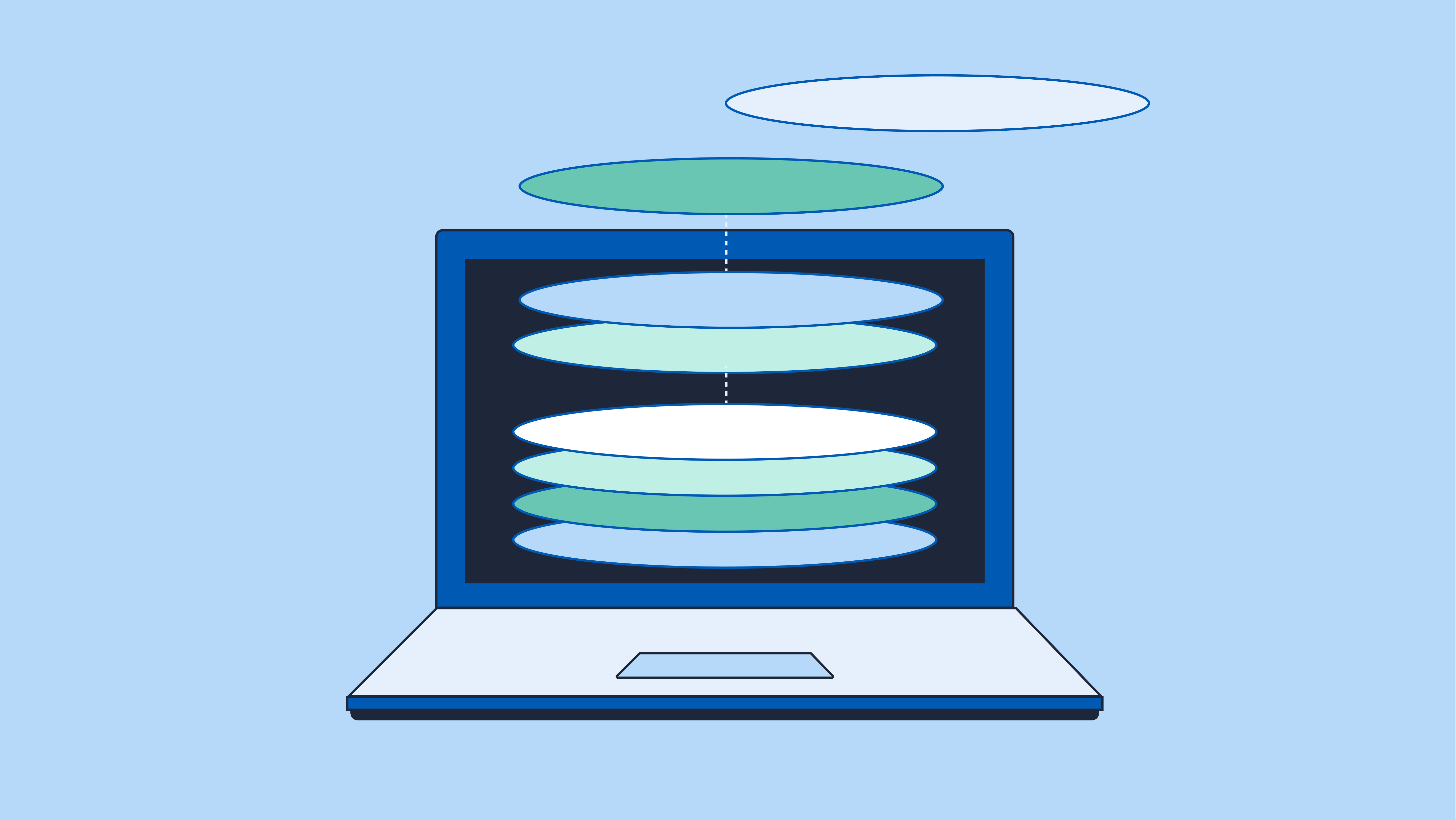 computer with tech stack