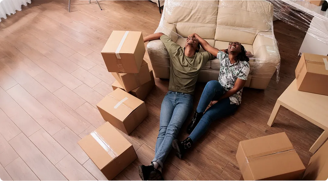 couple moving into new home