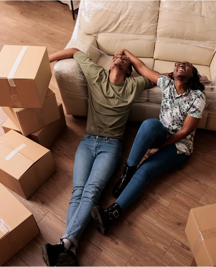 couple moving into new home