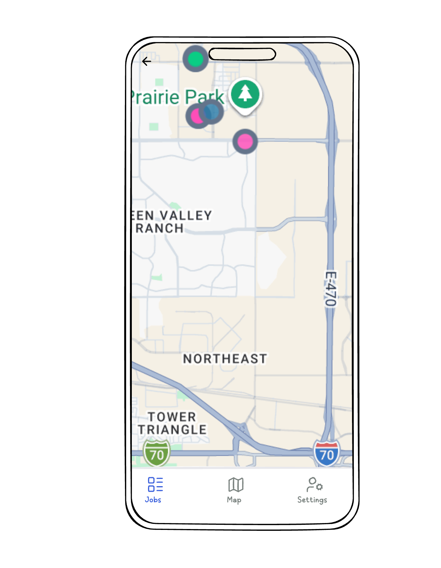 See your jobs on map