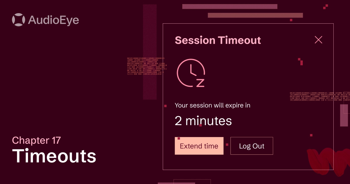 Accessible Coding, Chapter 17: Timeouts