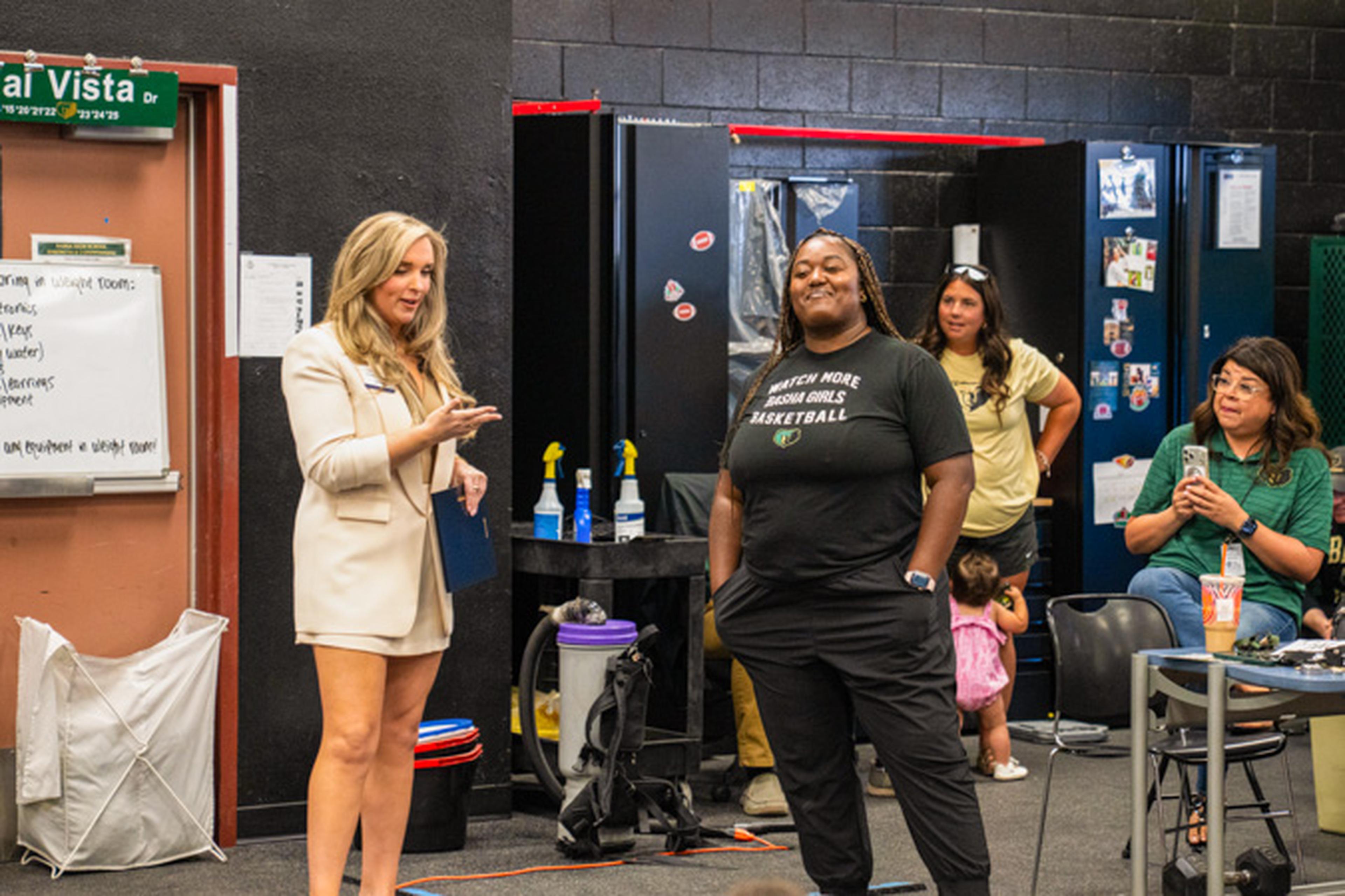 Jen from the Husband & Wife Law Team celebrates the incredible outpouring of praise for Coach Bright, recognizing the impact he’s made on students and the entire Basha High School community.