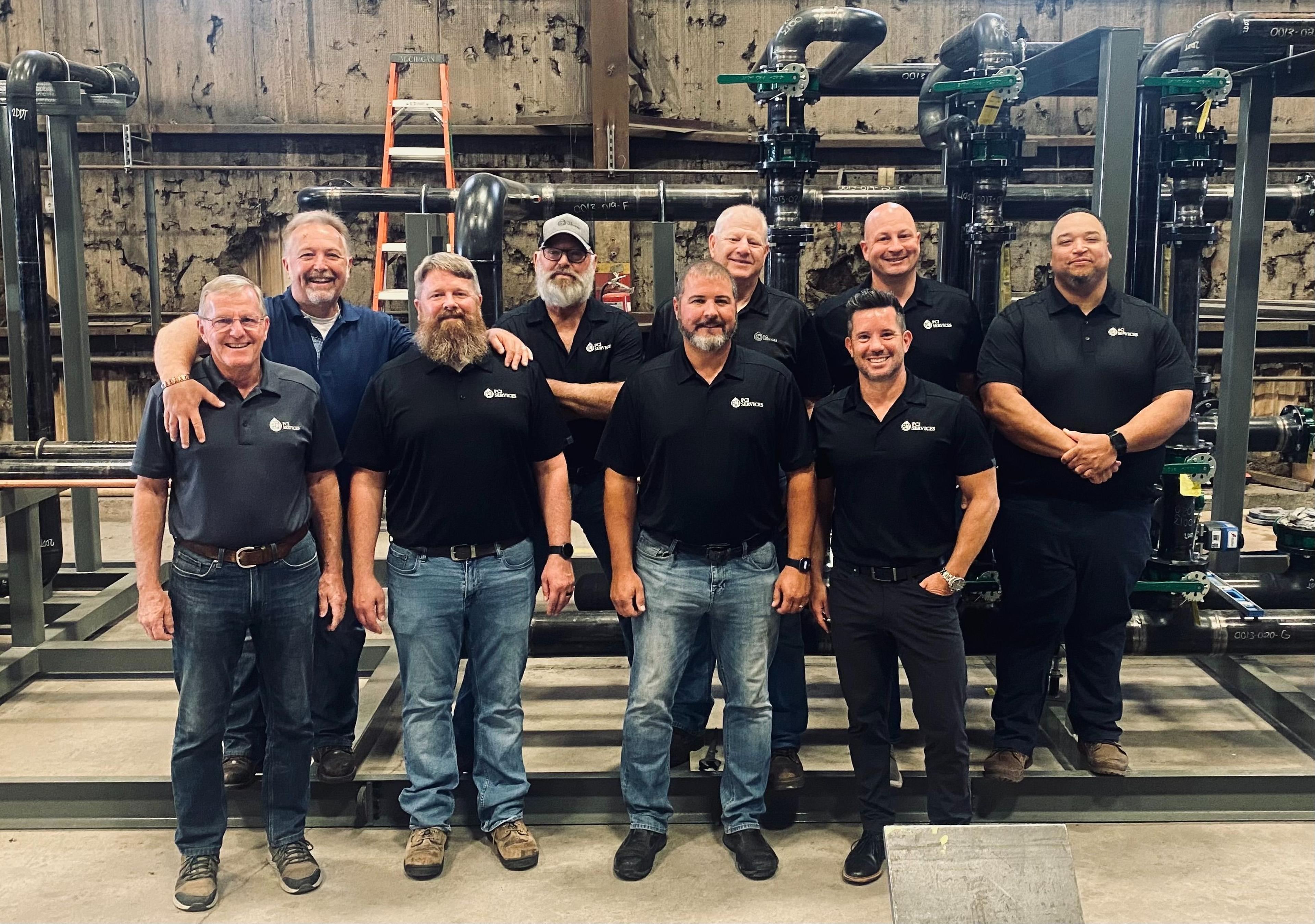 Custom Pipings team at PCI Services