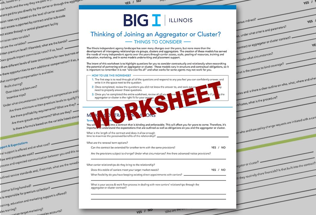Big I Illinois Aggregator Worksheet