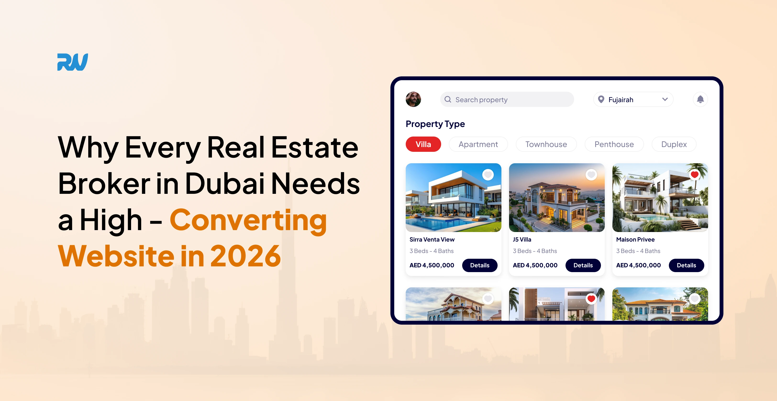 Why Every Real Estate Broker in Dubai Needs a High Converting Website in 2026