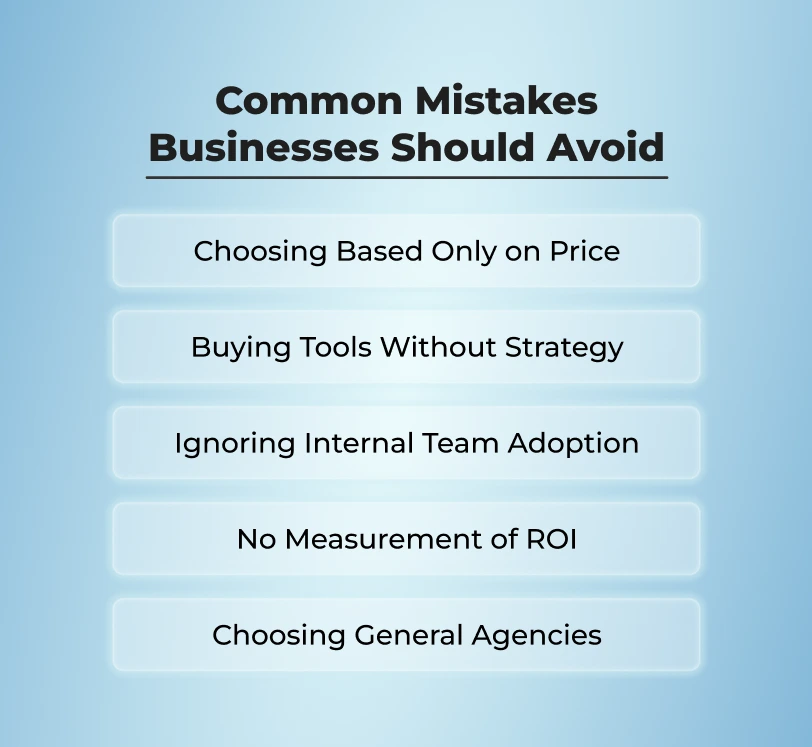 Common Mistakes Businesses Should Avoid