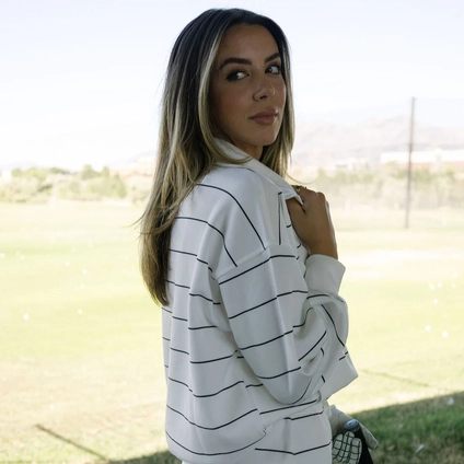 Product photo for Scuba Light Striped Quarter Zip