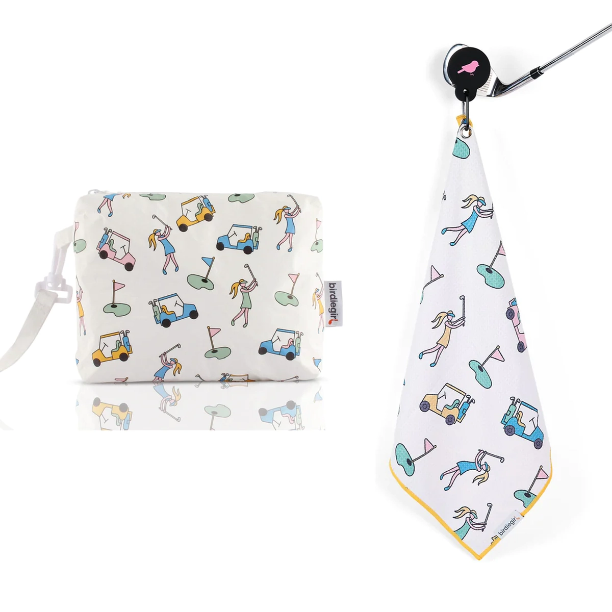 Product photo for Golf Girl Magnetic Towel and Accessory Bag
