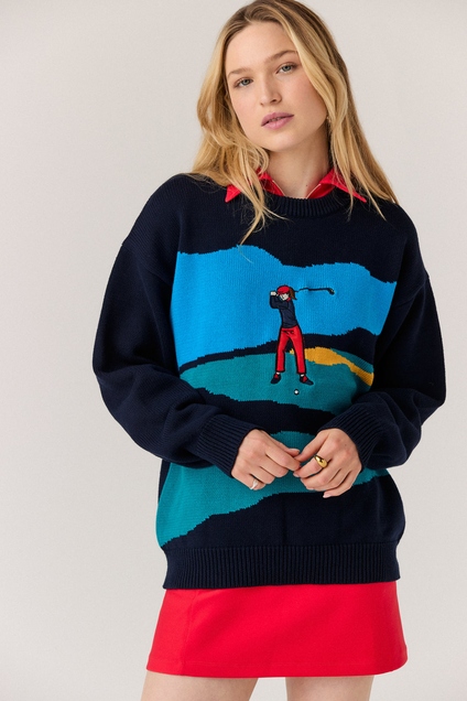 Product photo for Golf Scene Sweater