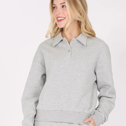 Product photo for Collared Sweatshirt