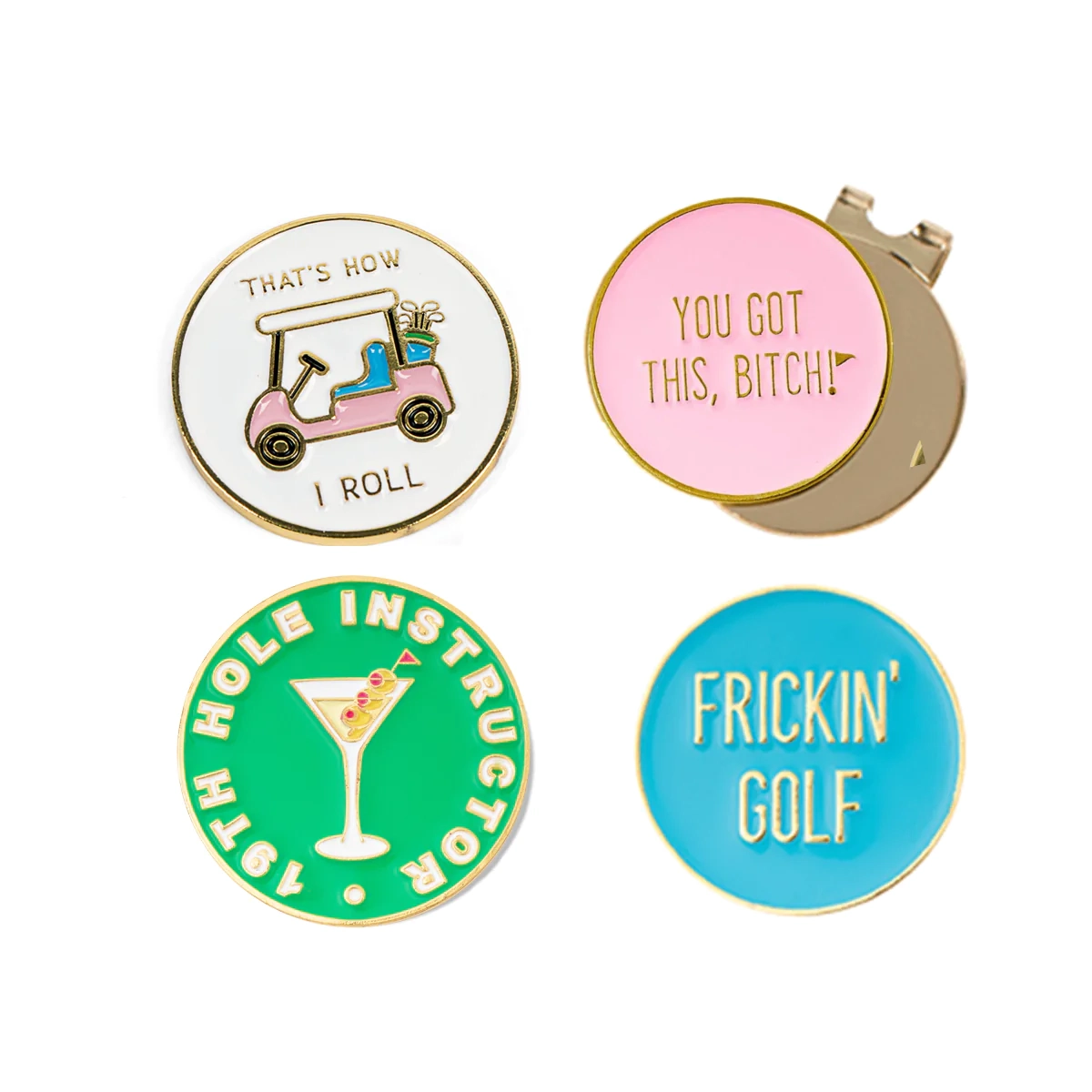 Product photo for Sassy Women's Golf Ball Marker Collection