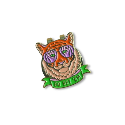 Product photo for Go Get 'Em Tiger Golf Ball Marker