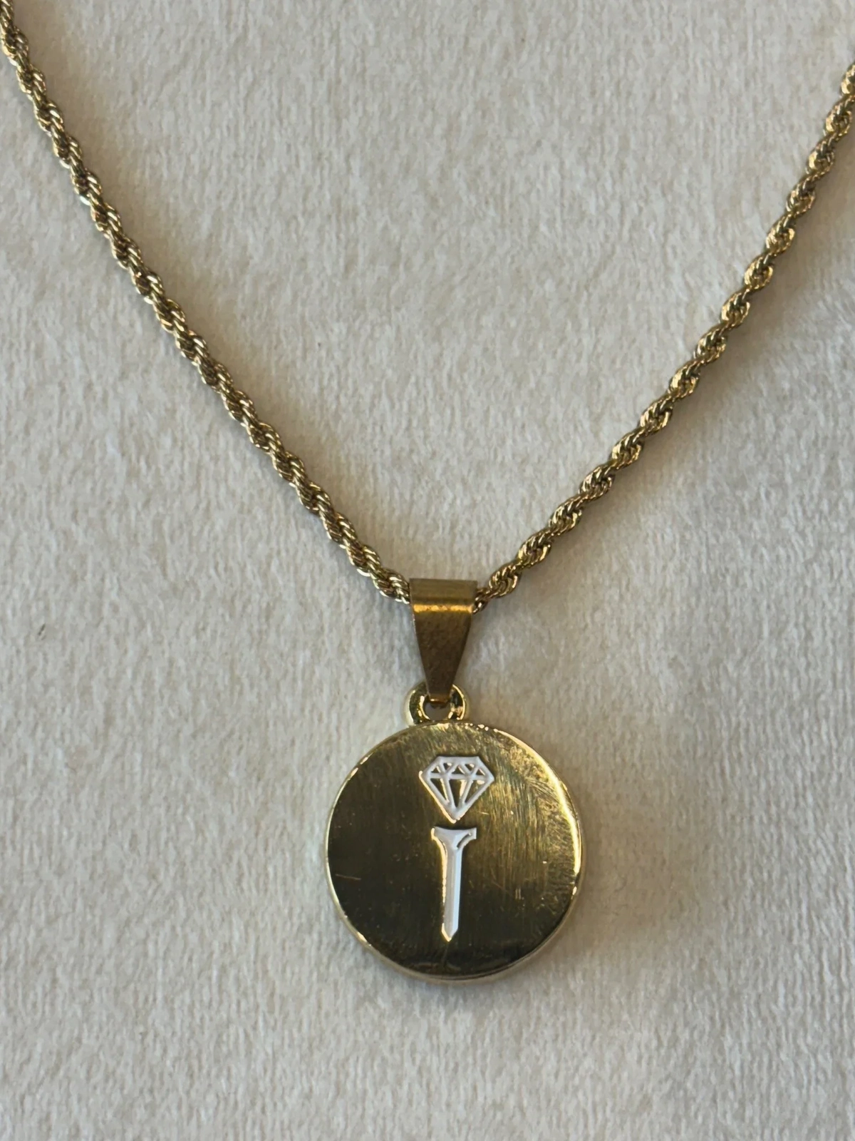 Product photo for Gold Rope Ball Marker Necklace