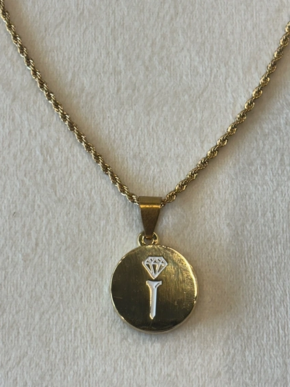 Product photo for Gold Rope Ball Marker Necklace