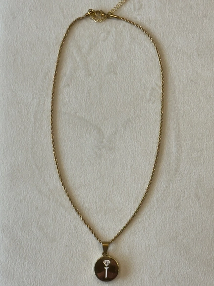 Product photo for Gold Rope Ball Marker Necklace