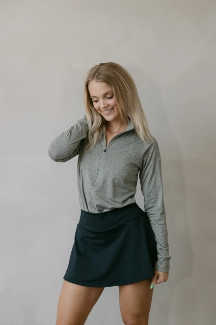 Product photo for Heather Half Zip 
