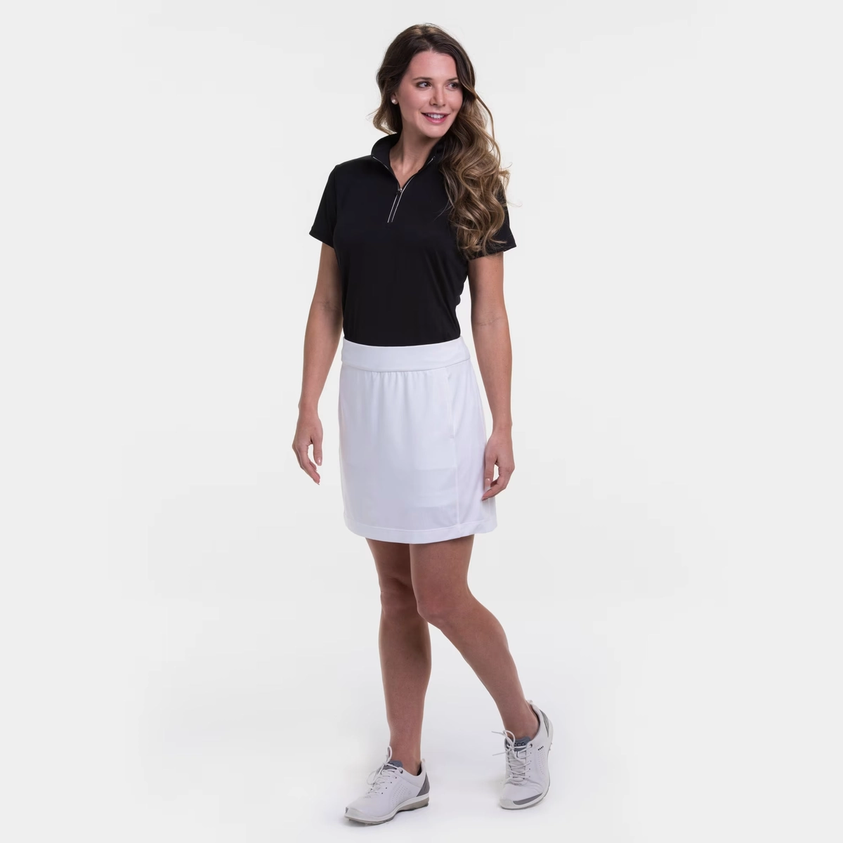 Product photo for Knit Skort with Back Mesh Pleat Detail