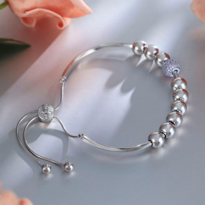 Product photo for Sterling Silver Stroke Counter Bracelet