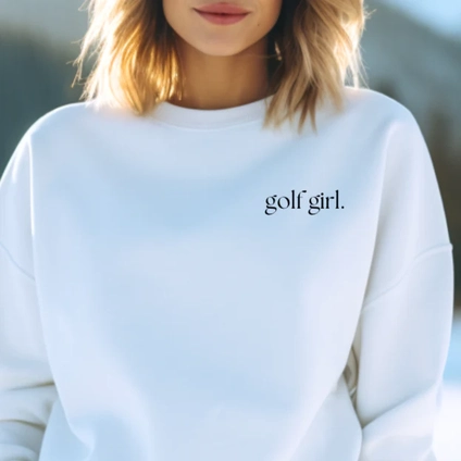 Product photo for Golf Girl Definition Crewneck