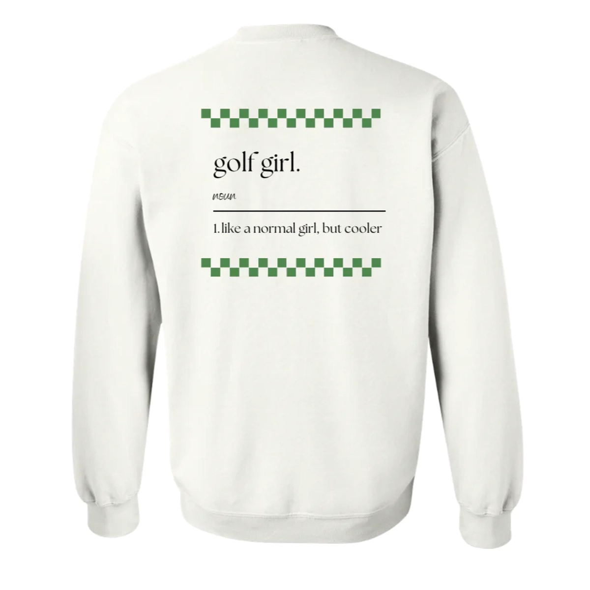 Product photo for Golf Girl Definition Crewneck