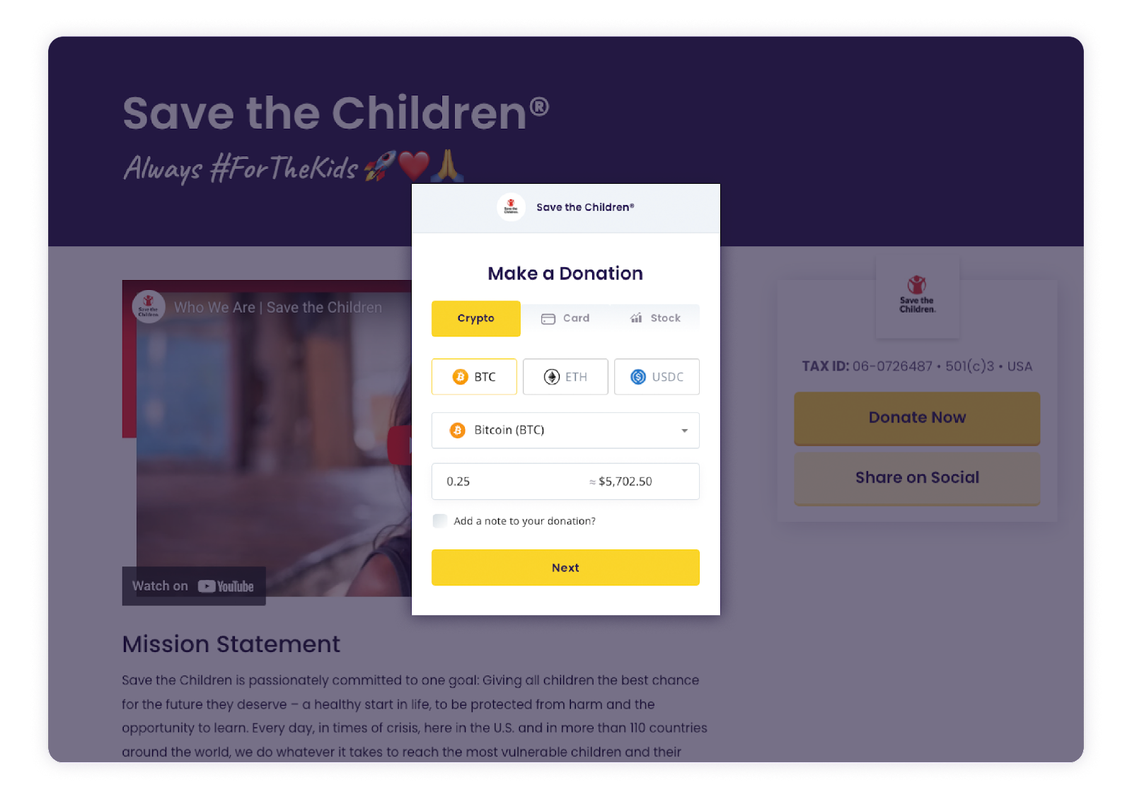 Lower Taxes with Crypto Donations via The Giving Block | Koinly