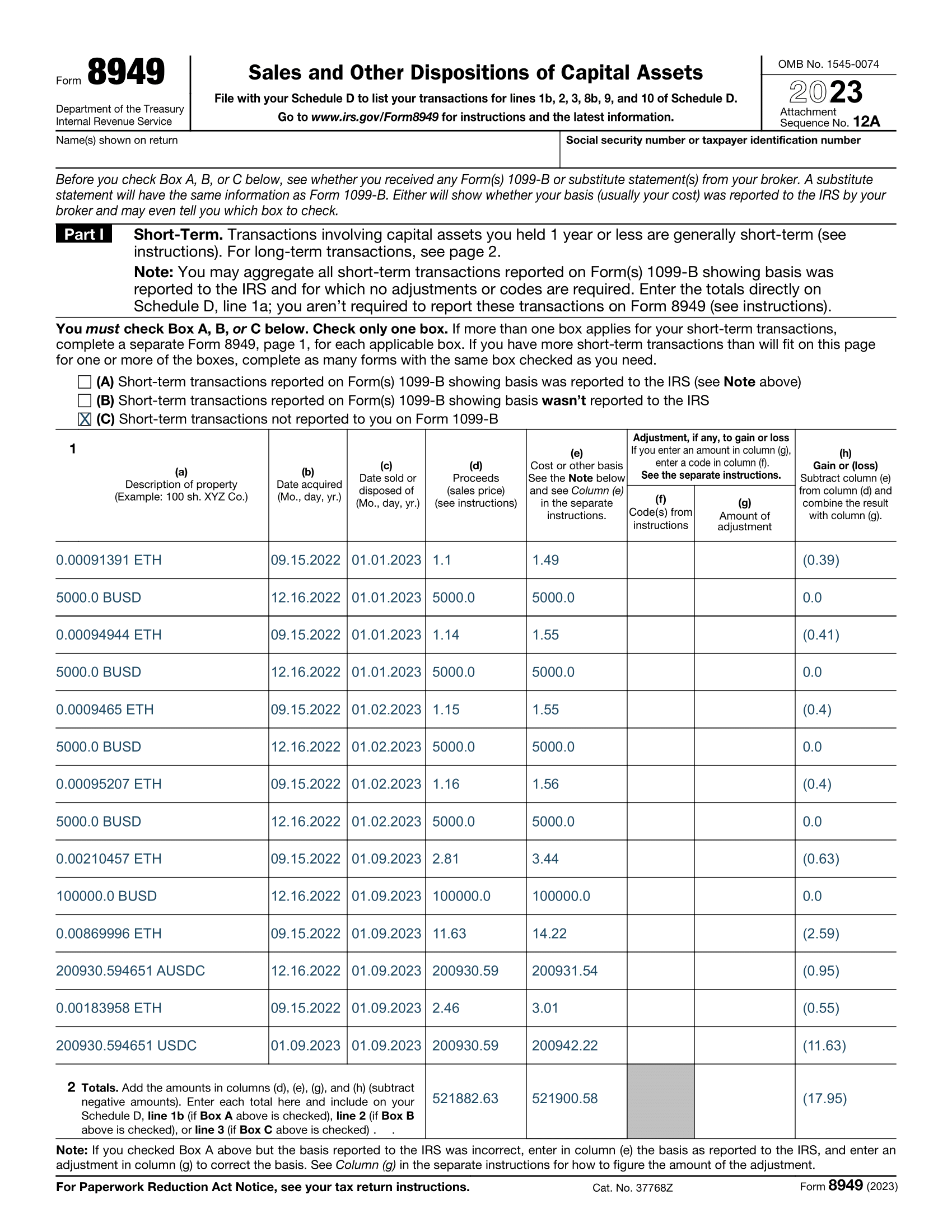 how to report crypto on taxes: forms 8949 & schedule d | koinly