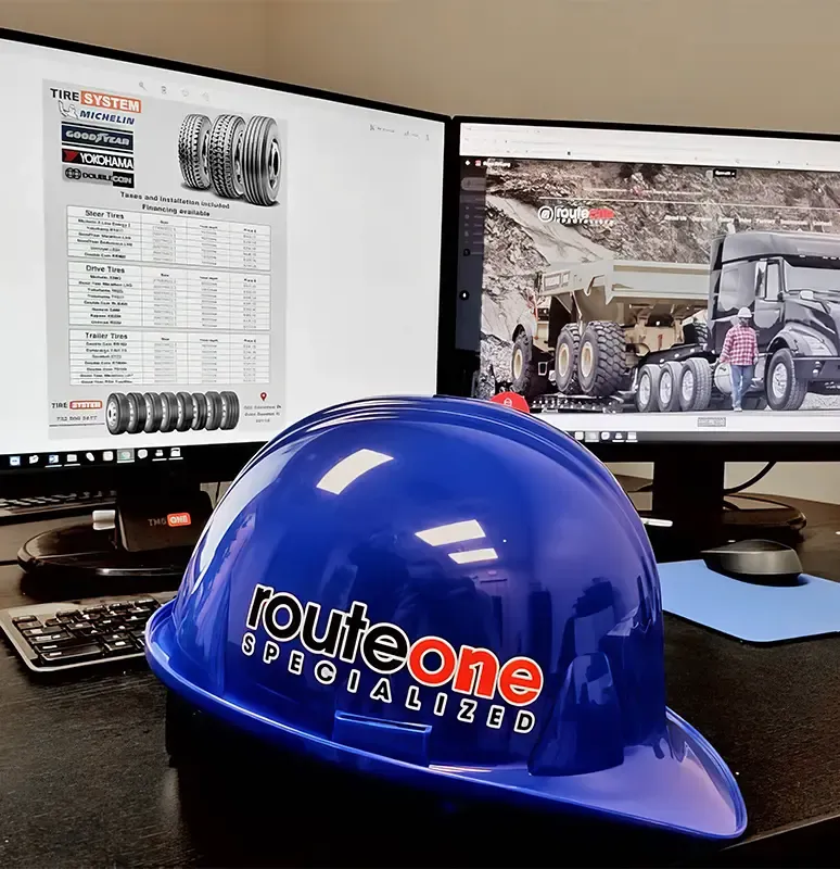 blue helmet routeonetransport