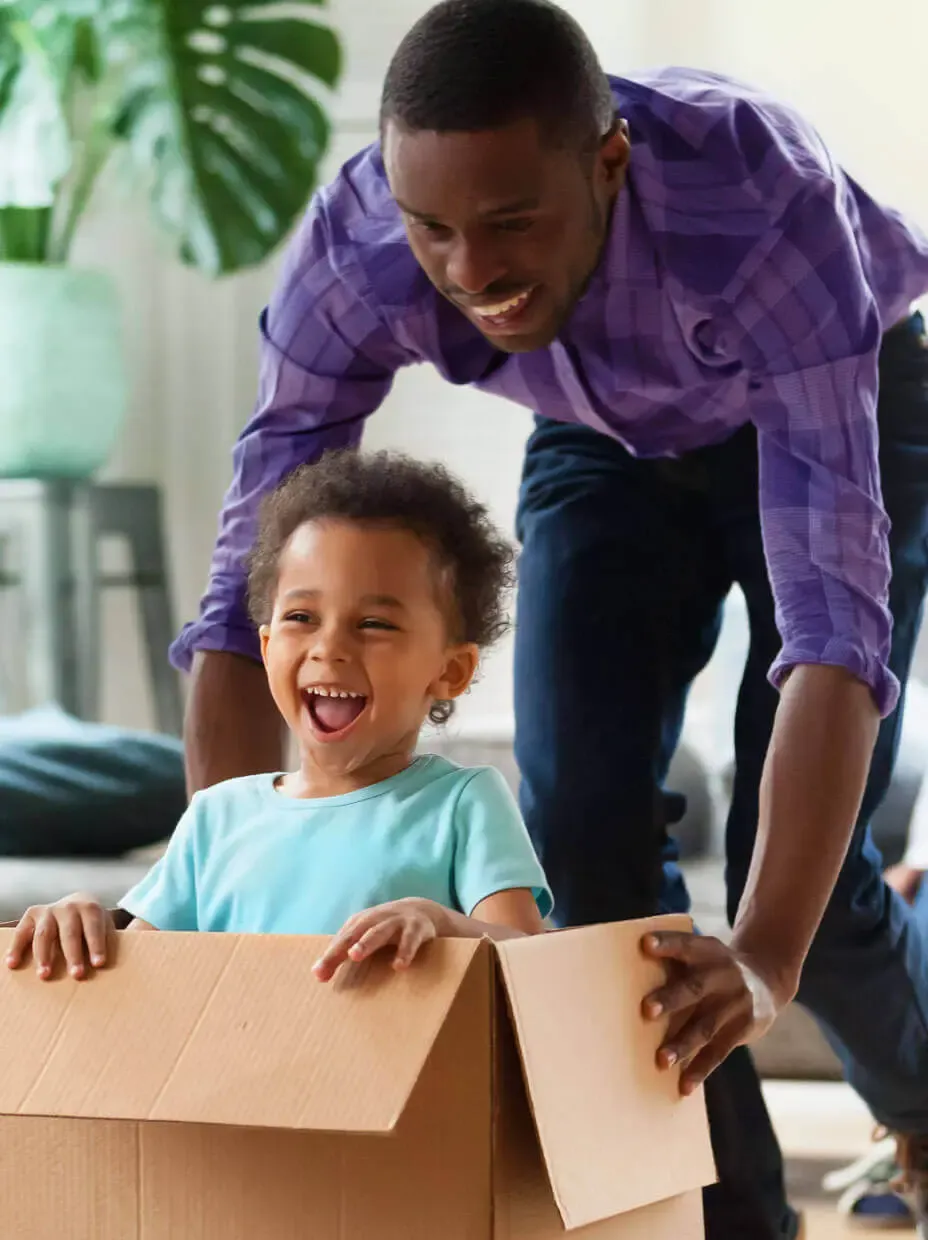 parent playing with child