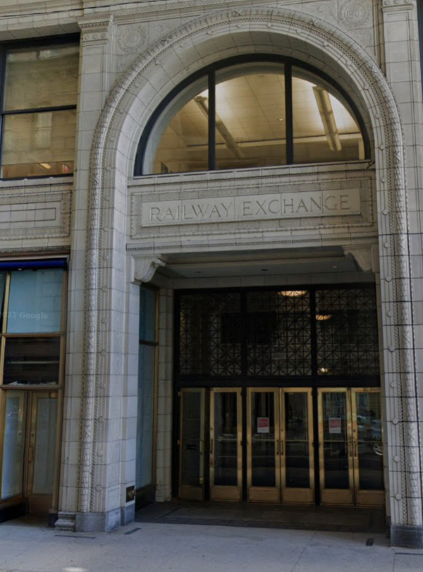 Entrance to Forum venue - Railway Exchange building