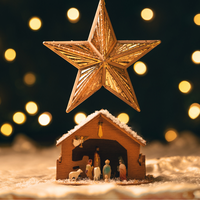 In historical time, Christmas happened