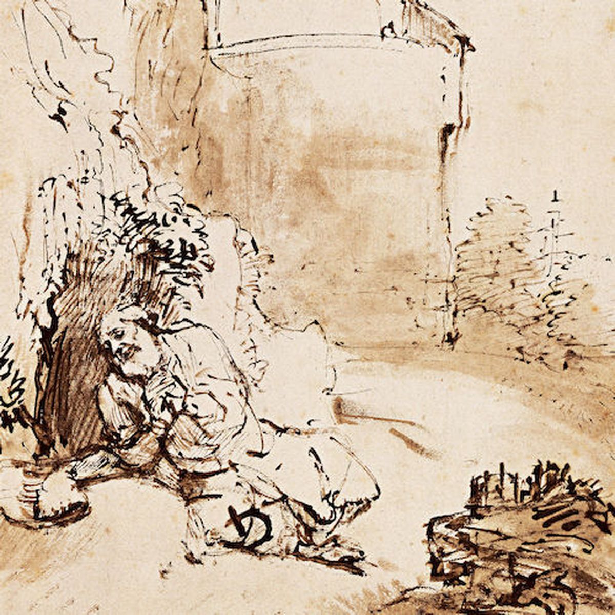 Image of Jonah hiding from God