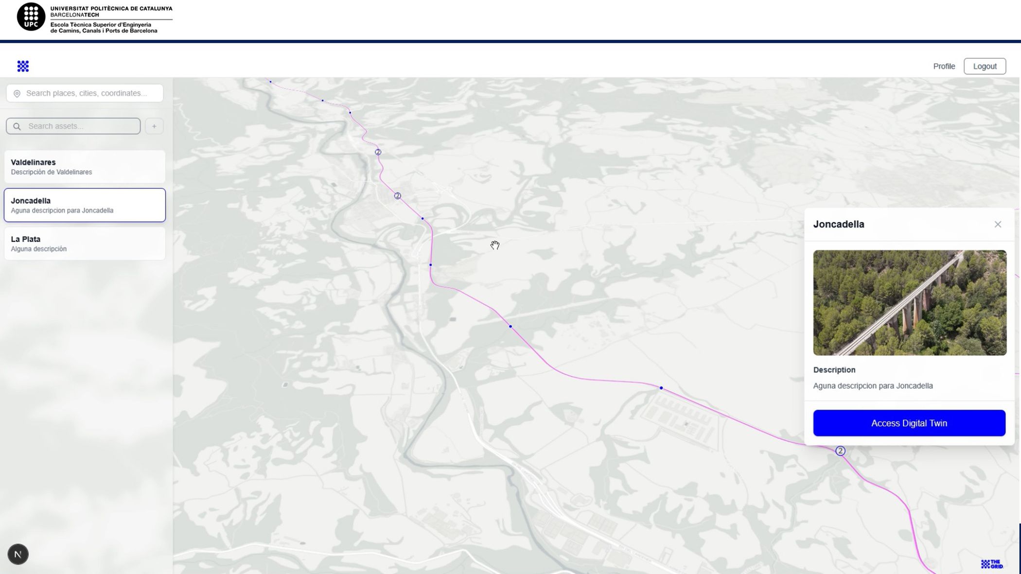 Aggregation of bridge data in GIS-based applications for network analysis.