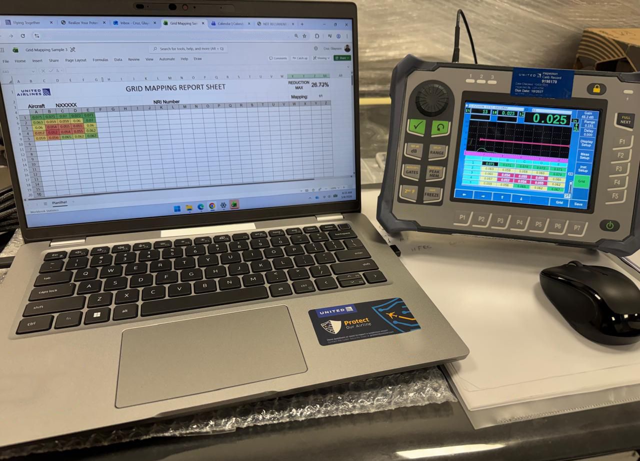 Ultrasonic thickness mapping after corrosion blend-out
