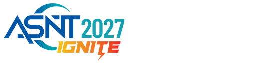 Logo featuring "ASNT 2027 Ignite" with the text in a mix of blue, teal, and orange hues, symbolizing energy and innovation.