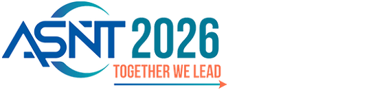 ASNT 2026 logo with the text "Together Ahead" in orange, featuring a stylized circular design around the letters "ASNT."