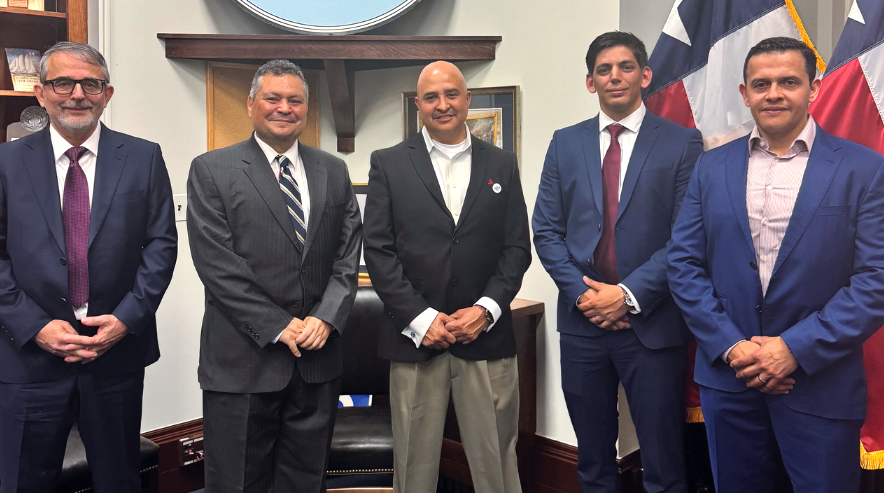ASNT members in Sen. Ted Cruz's DC office discussing NDT workforce development and apprenticeship policy during Day on the Hill