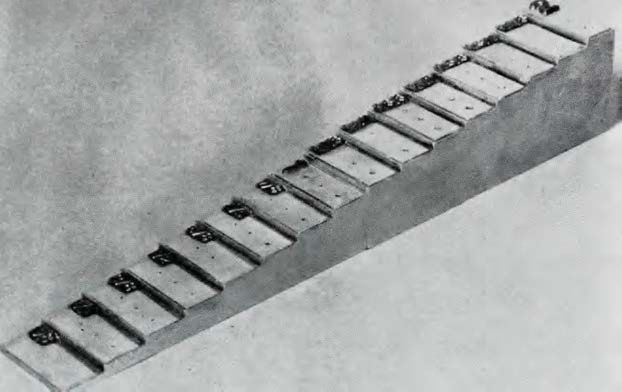 Figure 2: Penetrameter scale block used for X-ray technique chart calibration