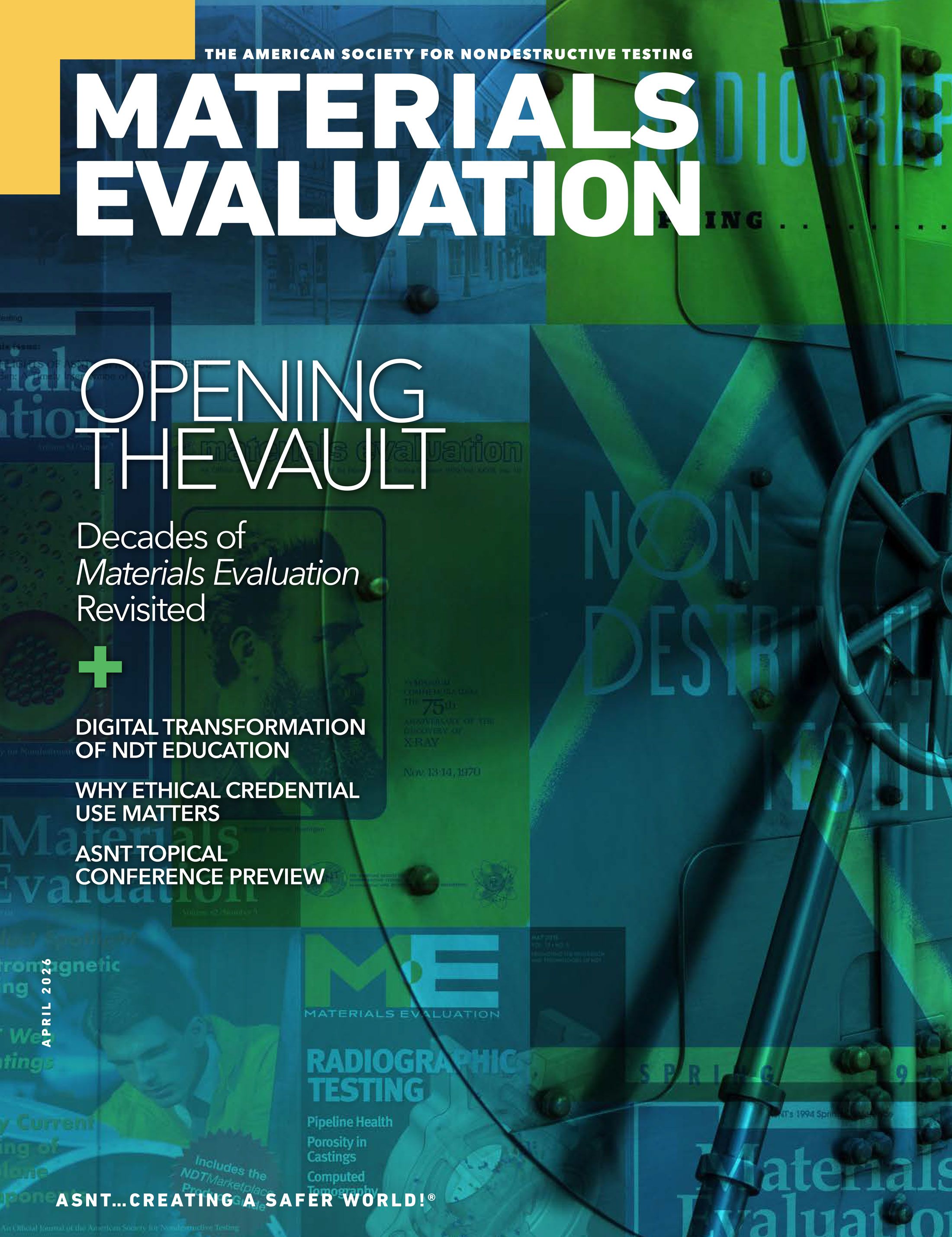 Materials Evaluation April 2026 cover