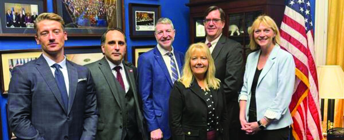 Coalition members meeting with congressional staff on Capitol Hill