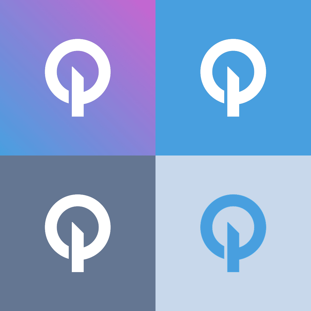 Animation of the O'Neil logomark on different color backgrounds
